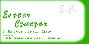 eszter czuczor business card